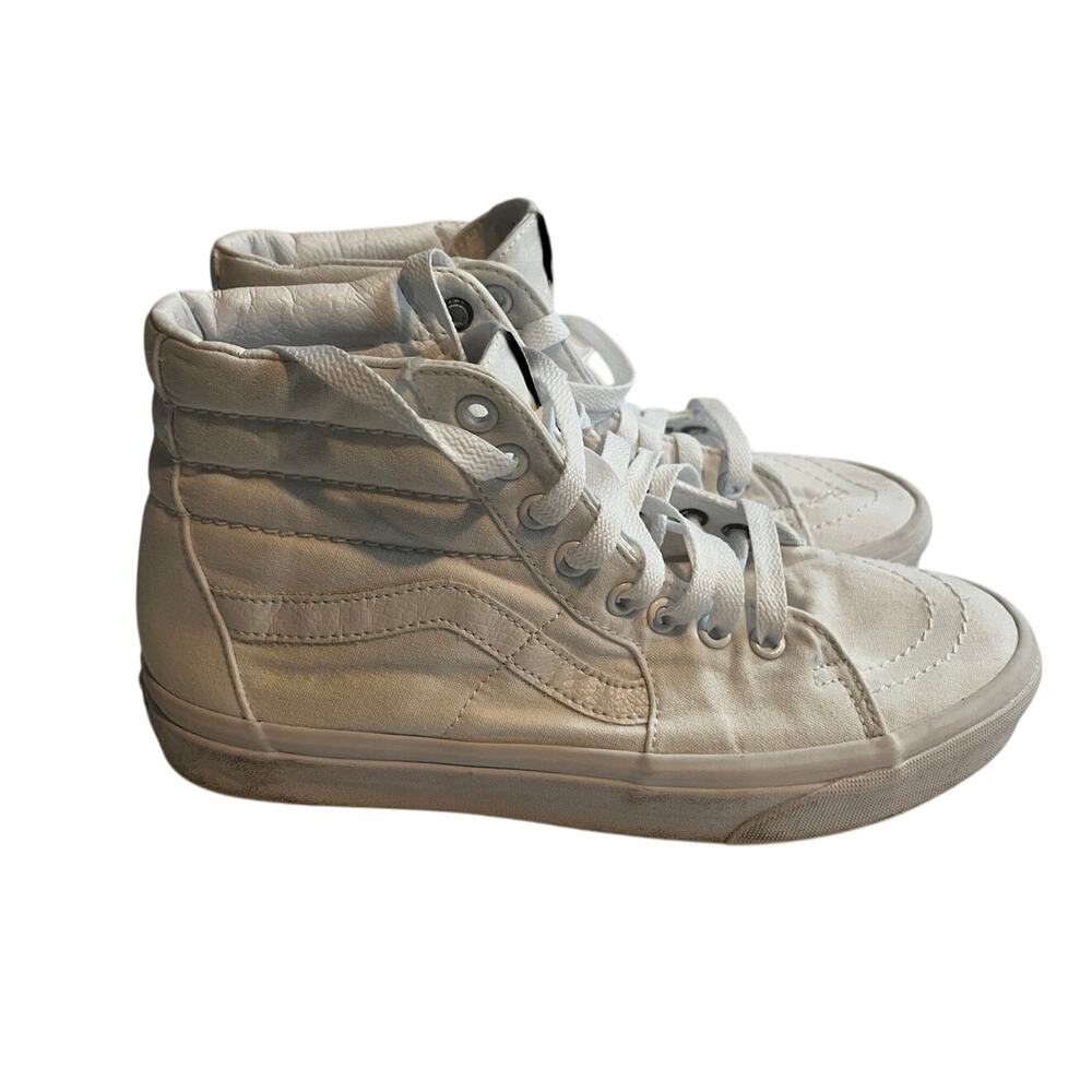 Vans Sk8 hi white size 9